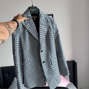 Michael Kors Collection Plaid Blazer